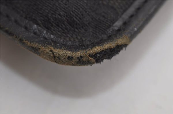 Authentic GUCCI Shoulder Cross Body Bag GG Canvas Leather 0190348 Black 6593J