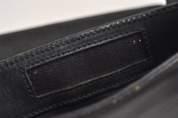 Authentic GUCCI Shoulder Cross Body Bag GG Canvas Leather 0190348 Black 6593J