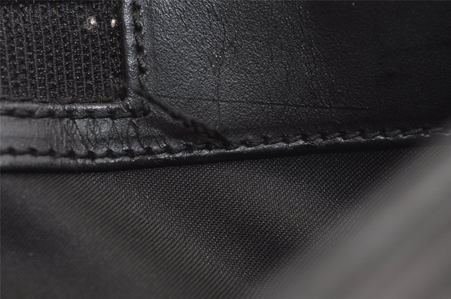 Authentic GUCCI Shoulder Cross Body Bag GG Canvas Leather 0190348 Black 6593J