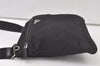 Authentic PRADA Nylon Tessuto Leather Shoulder Cross Body Bag Purse Black 6593K