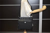 Authentic GUCCI Guccissima GG Nylon Leather Shoulder Bag 161822 Black 6595K