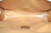 Authentic GUCCI Web Sherry Line Clutch Hand Bag Purse GG PVC Leather Brown 6596J