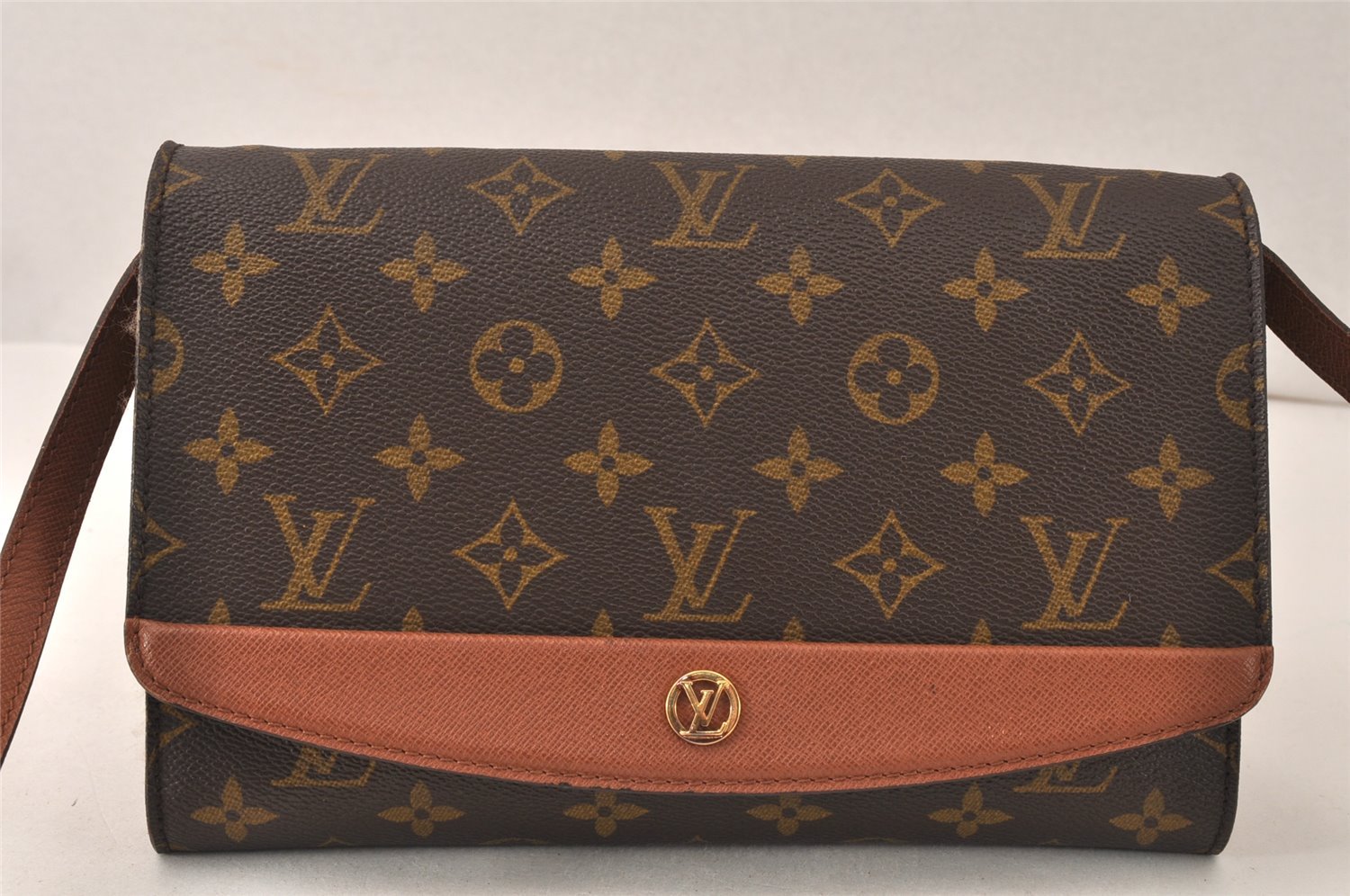 Authentic Louis Vuitton Monogram Bordeaux M51798 2Way Shoulder Clutch Bag 6598K