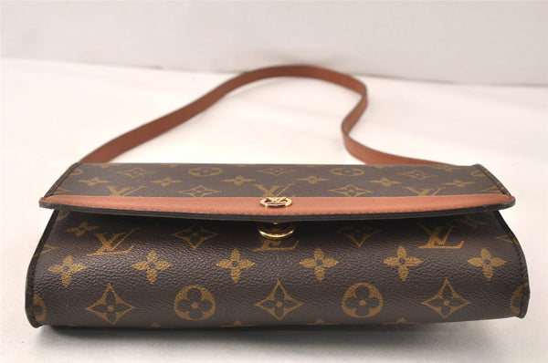 Authentic Louis Vuitton Monogram Bordeaux M51798 2Way Shoulder Clutch Bag 6598K