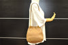 Authentic BOTTEGA VENETA Intrecciato Chain Leather Shoulder Bag Beige 6599I