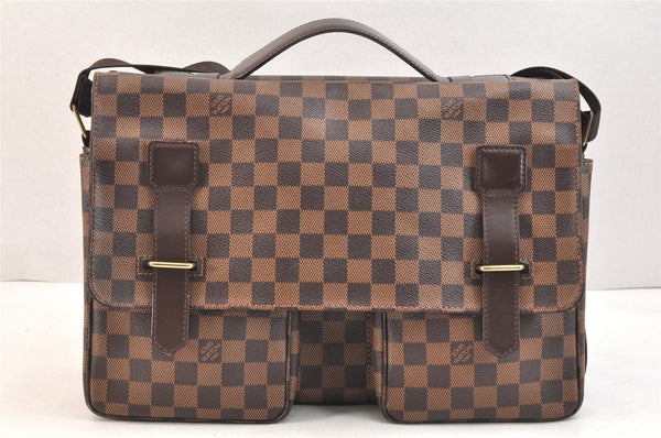 Authentic Louis Vuitton Damier Broadway 2Way Shoulder Hand Bag N42270 LV 6600K