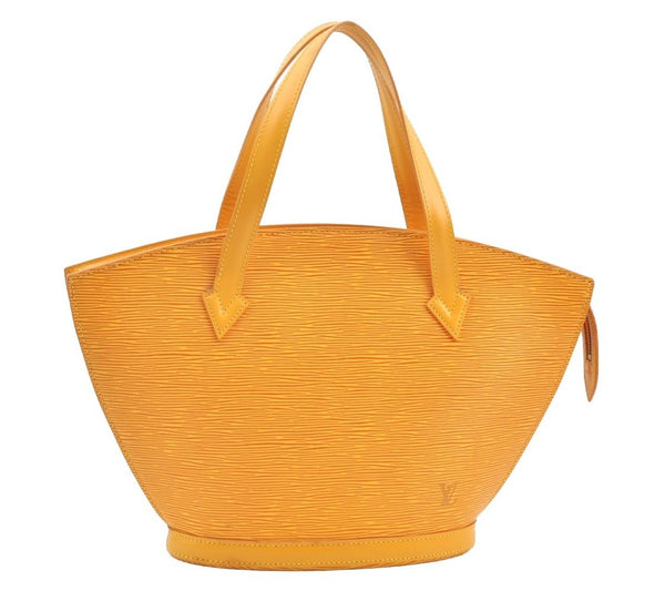 Authentic Louis Vuitton Epi Saint Jacques Hand Bag Yellow M52279 LV 6601H