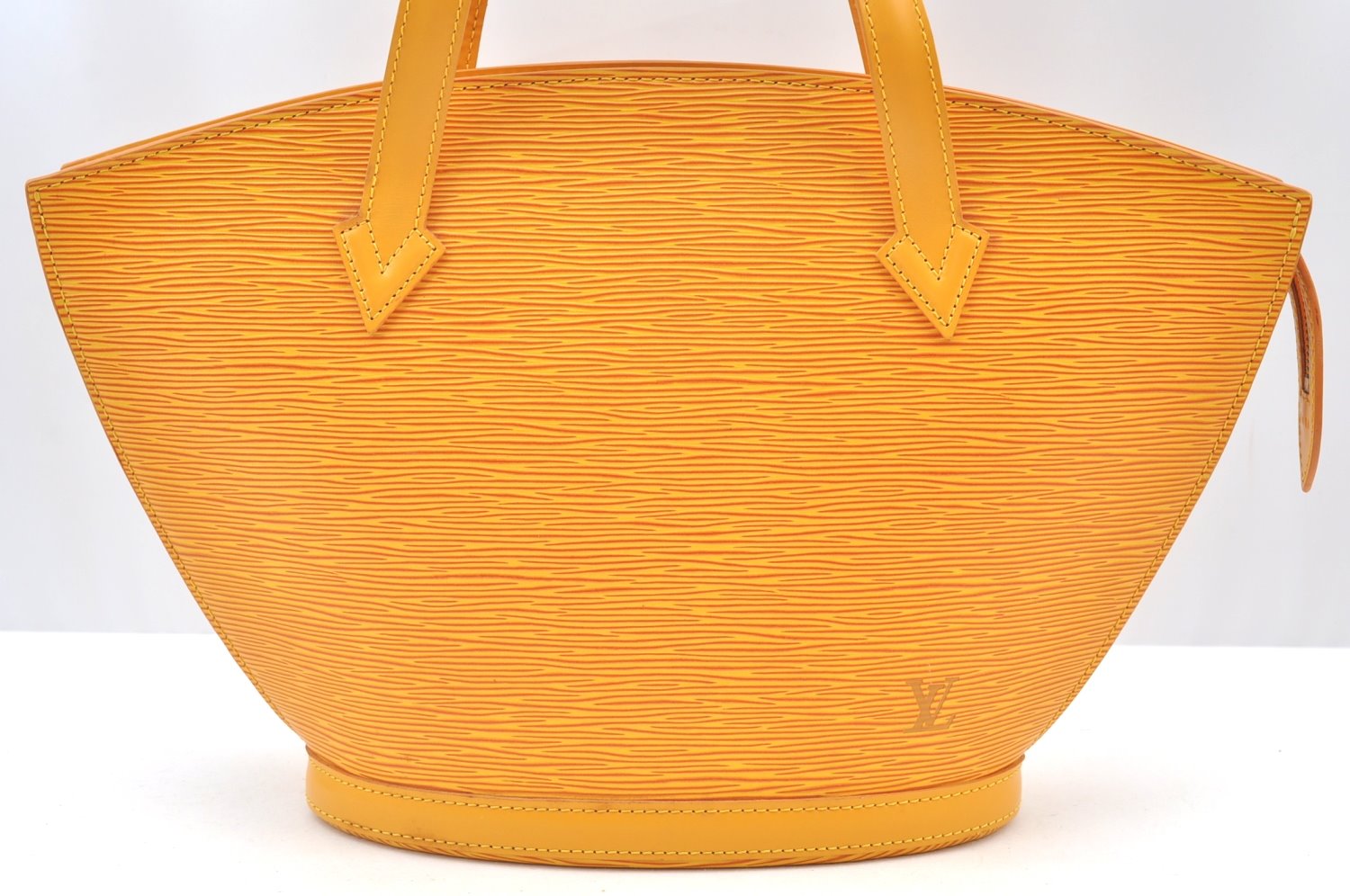 Authentic Louis Vuitton Epi Saint Jacques Hand Bag Yellow M52279 LV 6601H