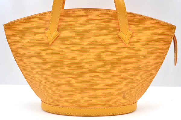 Authentic Louis Vuitton Epi Saint Jacques Hand Bag Yellow M52279 LV 6601H