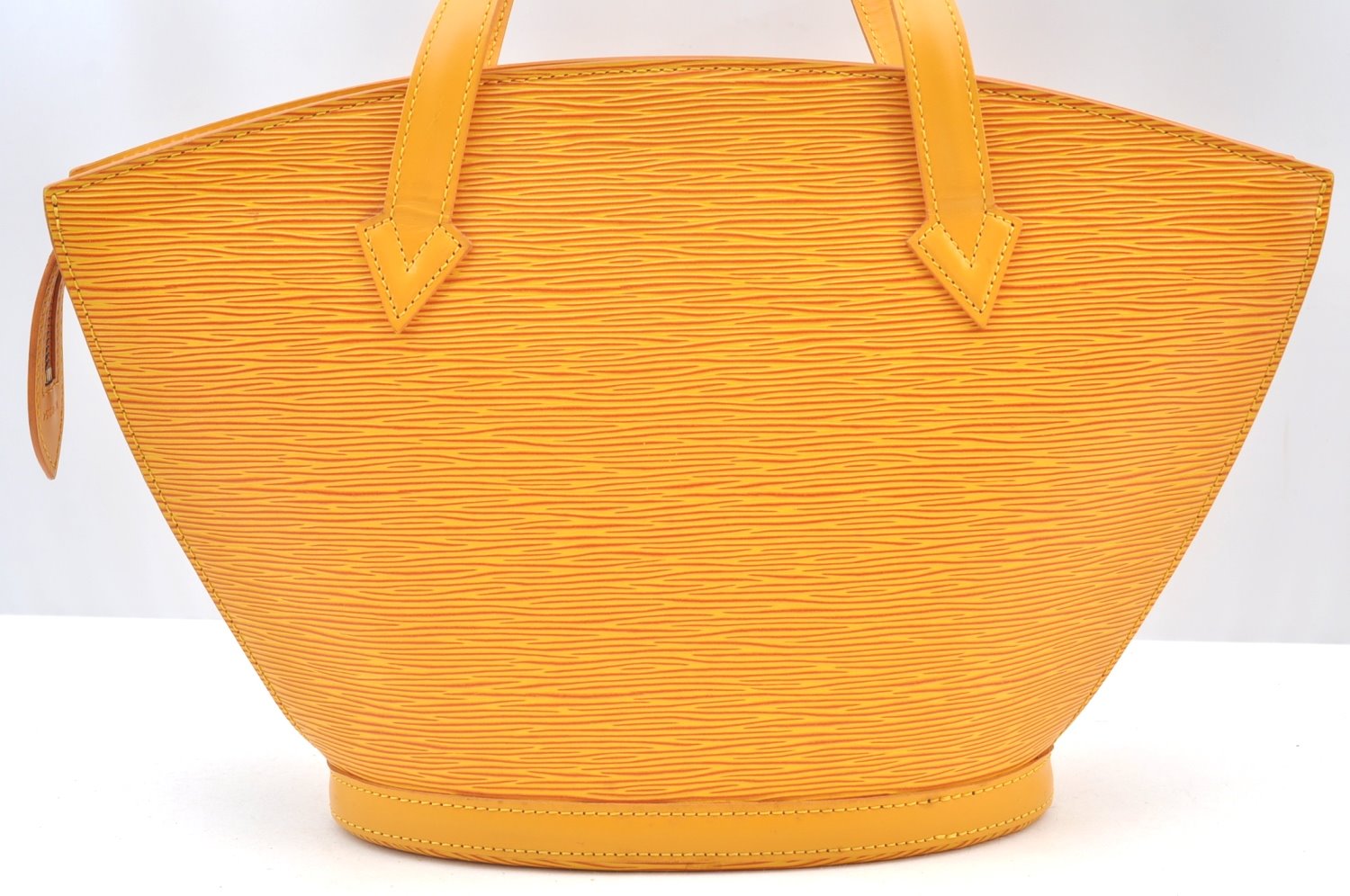 Authentic Louis Vuitton Epi Saint Jacques Hand Bag Yellow M52279 LV 6601H