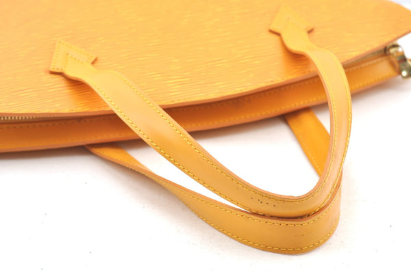 Authentic Louis Vuitton Epi Saint Jacques Hand Bag Yellow M52279 LV 6601H