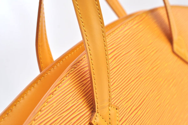 Authentic Louis Vuitton Epi Saint Jacques Hand Bag Yellow M52279 LV 6601H