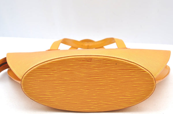 Authentic Louis Vuitton Epi Saint Jacques Hand Bag Yellow M52279 LV 6601H