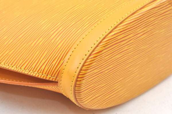 Authentic Louis Vuitton Epi Saint Jacques Hand Bag Yellow M52279 LV 6601H