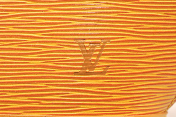 Authentic Louis Vuitton Epi Saint Jacques Hand Bag Yellow M52279 LV 6601H
