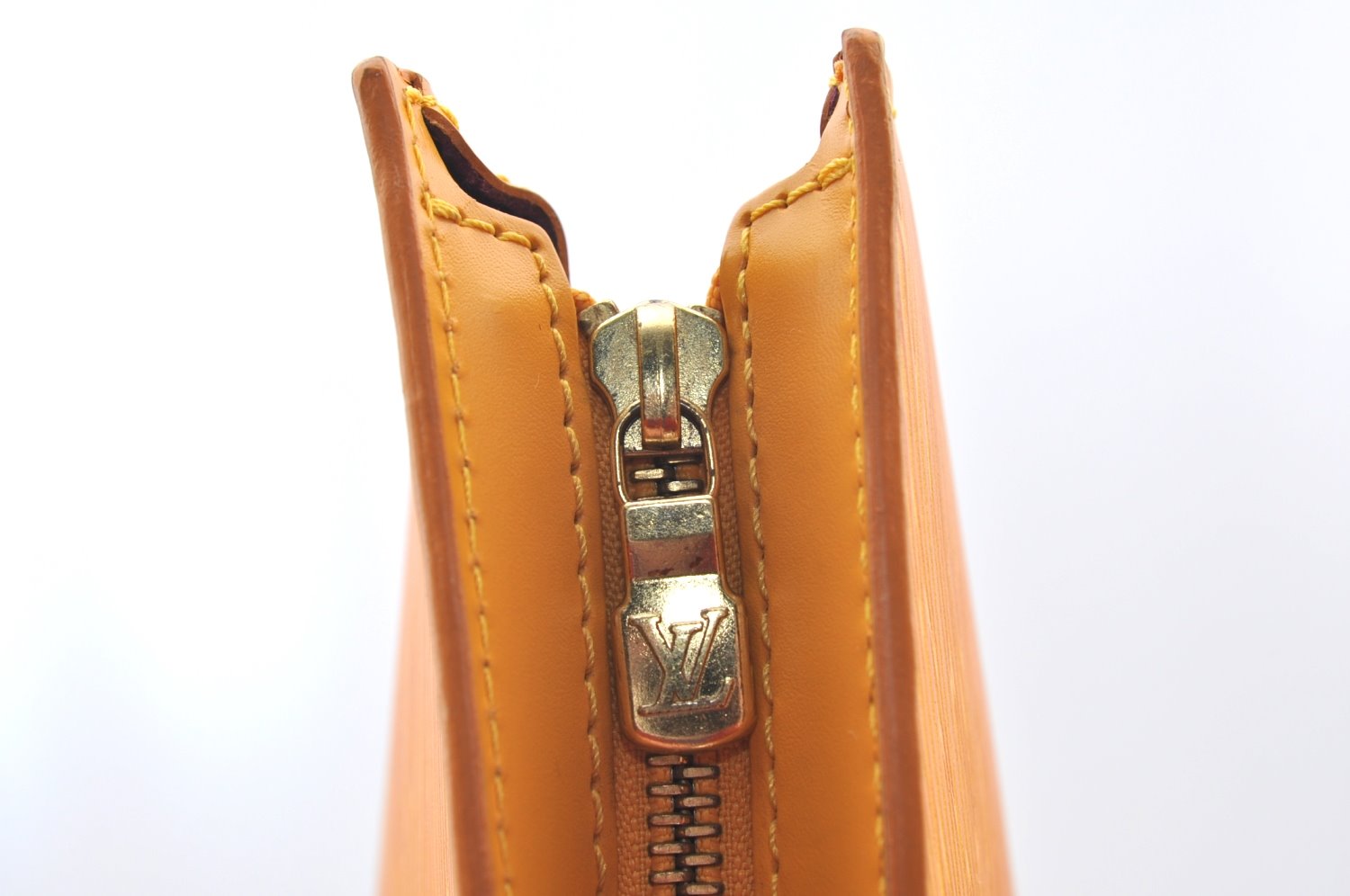 Authentic Louis Vuitton Epi Saint Jacques Hand Bag Yellow M52279 LV 6601H