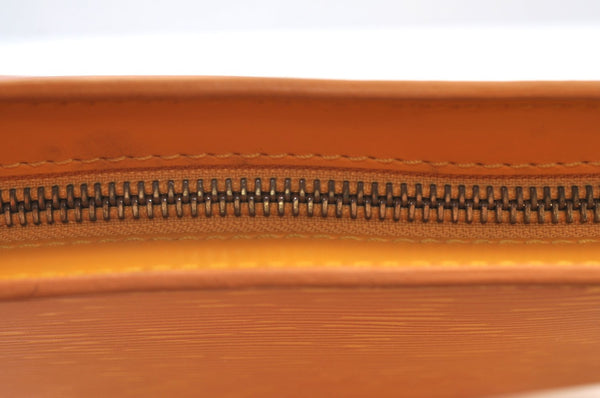 Authentic Louis Vuitton Epi Saint Jacques Hand Bag Yellow M52279 LV 6601H