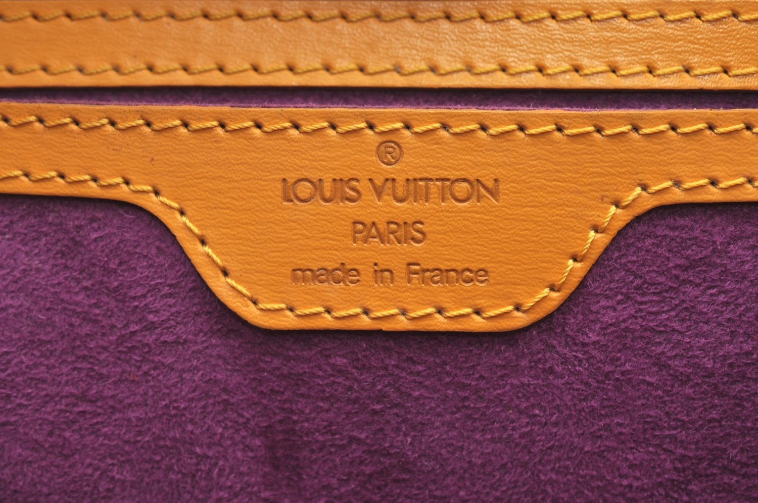 Authentic Louis Vuitton Epi Saint Jacques Hand Bag Yellow M52279 LV 6601H