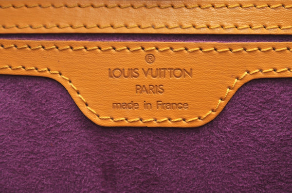 Authentic Louis Vuitton Epi Saint Jacques Hand Bag Yellow M52279 LV 6601H