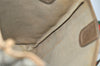 Authentic GUCCI Web Sherry Line Shoulder Tote Bag GG PVC Leather Brown 6604J