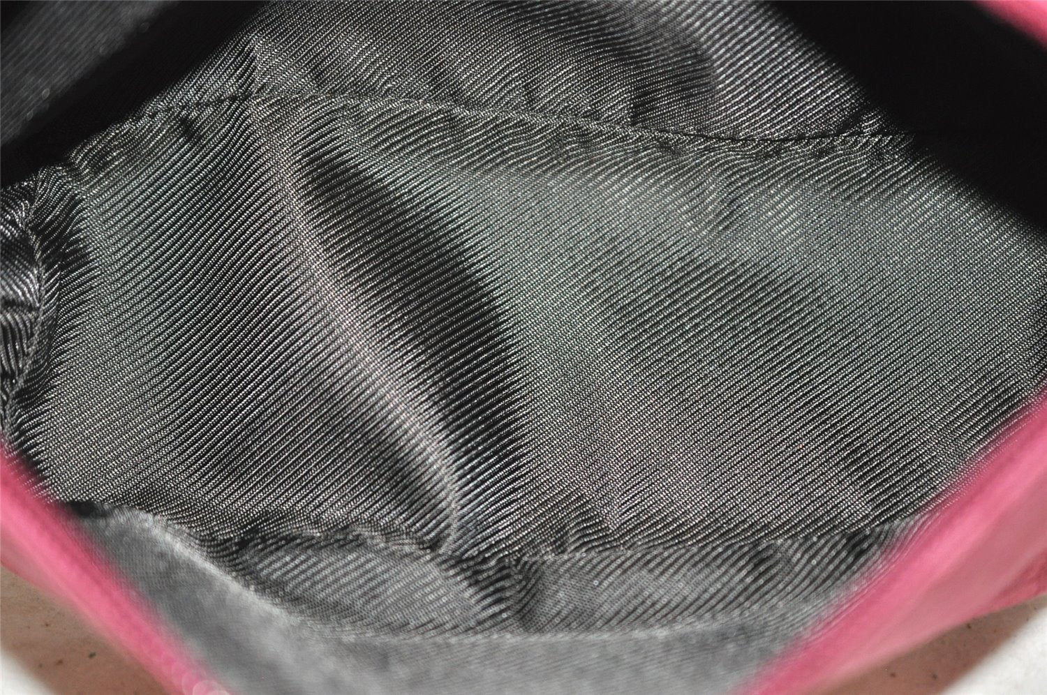 Authentic GUCCI Vintage Hand Bag Pouch Purse GG Canvas Leather 07198 Pink 6605I