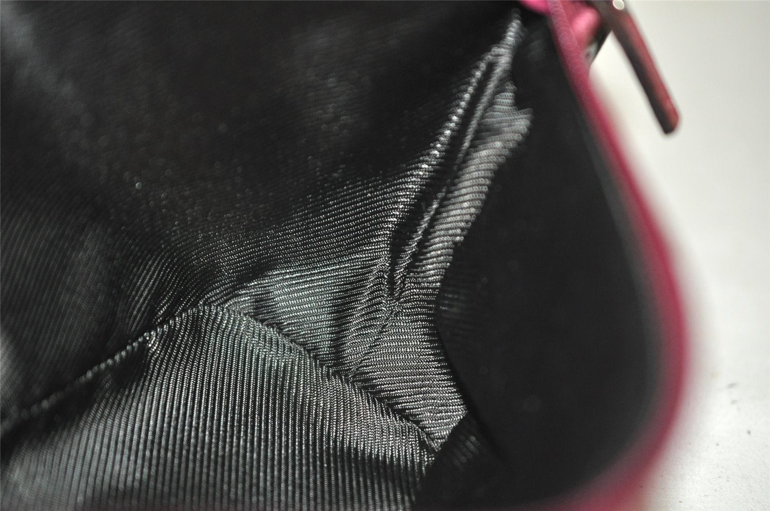 Authentic GUCCI Vintage Hand Bag Pouch Purse GG Canvas Leather 07198 Pink 6605I