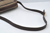 Authentic Burberrys Check Shoulder Cross Bag Canvas Leather Khaki Green 6605J
