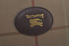 Authentic Burberrys Check Shoulder Cross Bag Canvas Leather Khaki Green 6605J