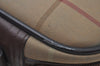 Authentic Burberrys Check Shoulder Cross Bag Canvas Leather Khaki Green 6605J