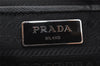 Authentic PRADA Dot Nylon Tessuto Saffiano Leather 2Way Tote Bag White 6606I