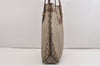 Authentic GUCCI Vintage Shoulder Tote Bag GG PVC Leather Brown Junk 6606J