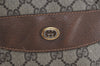 Authentic GUCCI Vintage Shoulder Tote Bag GG PVC Leather Brown Junk 6606J