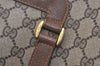 Authentic GUCCI Vintage Shoulder Tote Bag GG PVC Leather Brown Junk 6606J