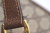 Authentic GUCCI Vintage Shoulder Tote Bag GG PVC Leather Brown Junk 6606J
