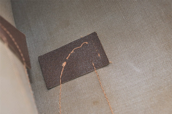 Authentic GUCCI Vintage Shoulder Tote Bag GG PVC Leather Brown Junk 6606J