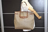 Authentic GUCCI Vintage Shoulder Tote Bag GG PVC Leather Brown Junk 6606J