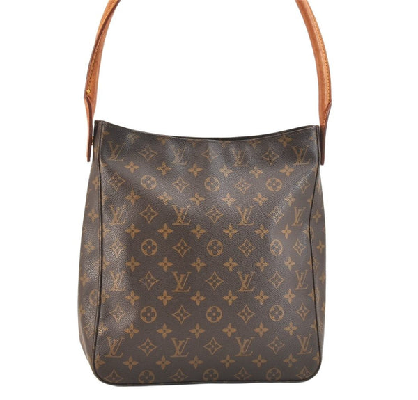 Authentic Louis Vuitton Monogram Looping GM Shoulder Bag M51145 LV 6606K