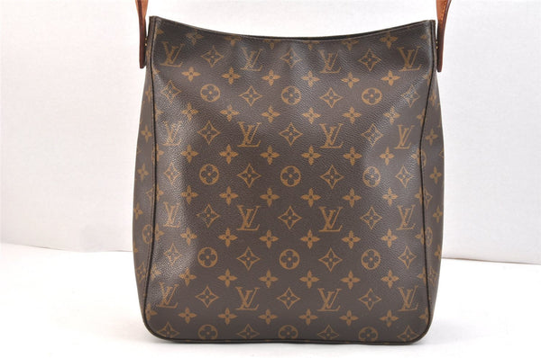 Authentic Louis Vuitton Monogram Looping GM Shoulder Bag M51145 LV 6606K