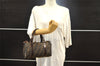 Authentic FENDI Vintage Zucca Hand Bag Purse Canvas Leather Brown 6607I