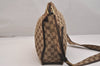 Authentic GUCCI Shoulder Cross Body Bag GG Canvas Leather 90656 Brown 6607J