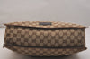 Authentic GUCCI Shoulder Cross Body Bag GG Canvas Leather 90656 Brown 6607J