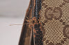 Authentic GUCCI Shoulder Cross Body Bag GG Canvas Leather 90656 Brown 6607J