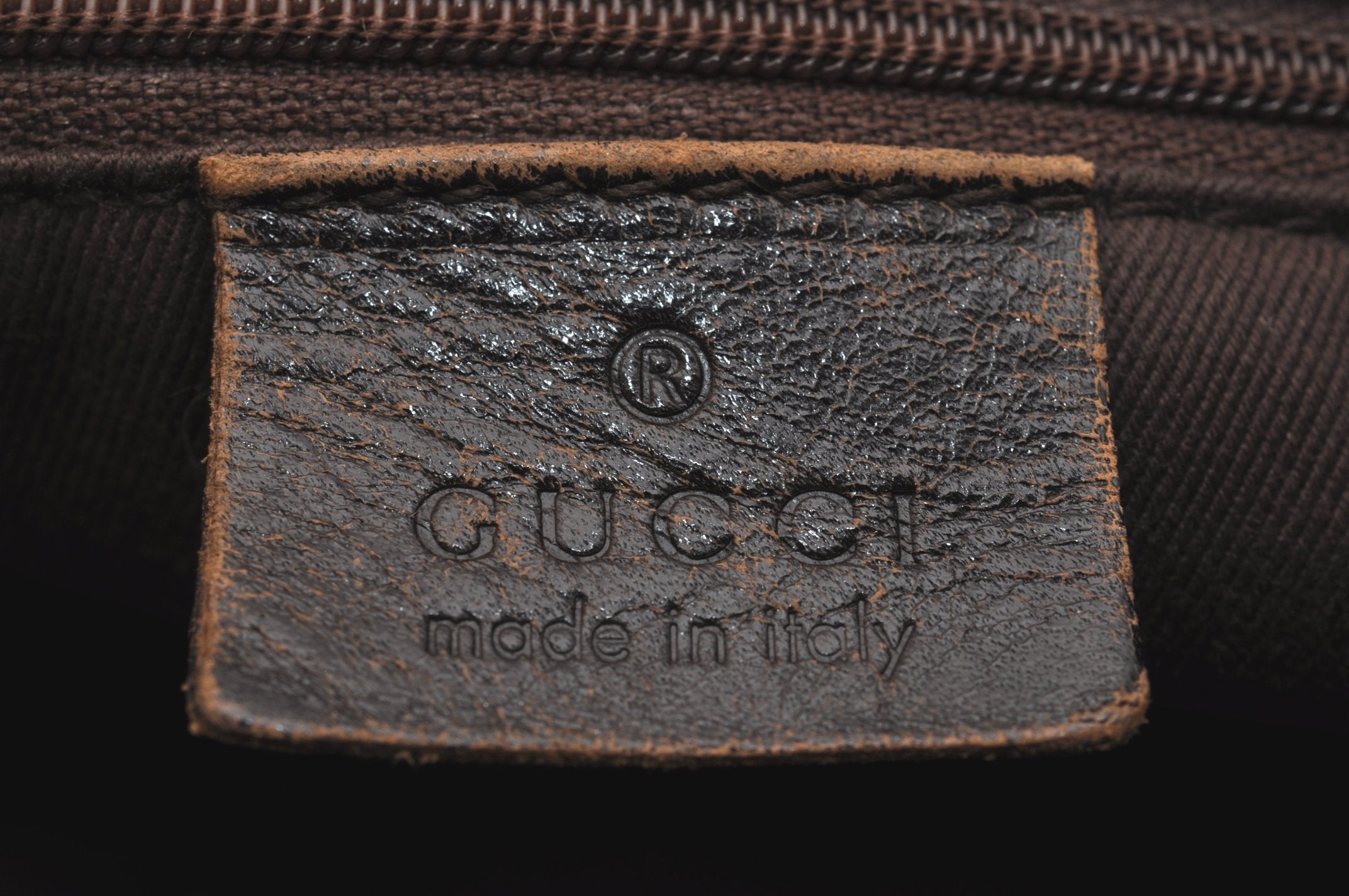 Authentic GUCCI Shoulder Cross Body Bag GG Canvas Leather 90656 Brown 6607J