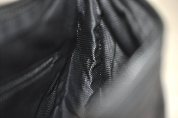 Authentic GUCCI Shoulder Hand Bag Purse GG Canvas Leather 0014206 Black 6608J