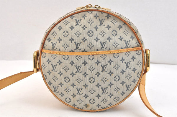 Auth Louis Vuitton Monogram Mini Jeanne GM Shoulder Cross Bag M92000 Blue 6608K