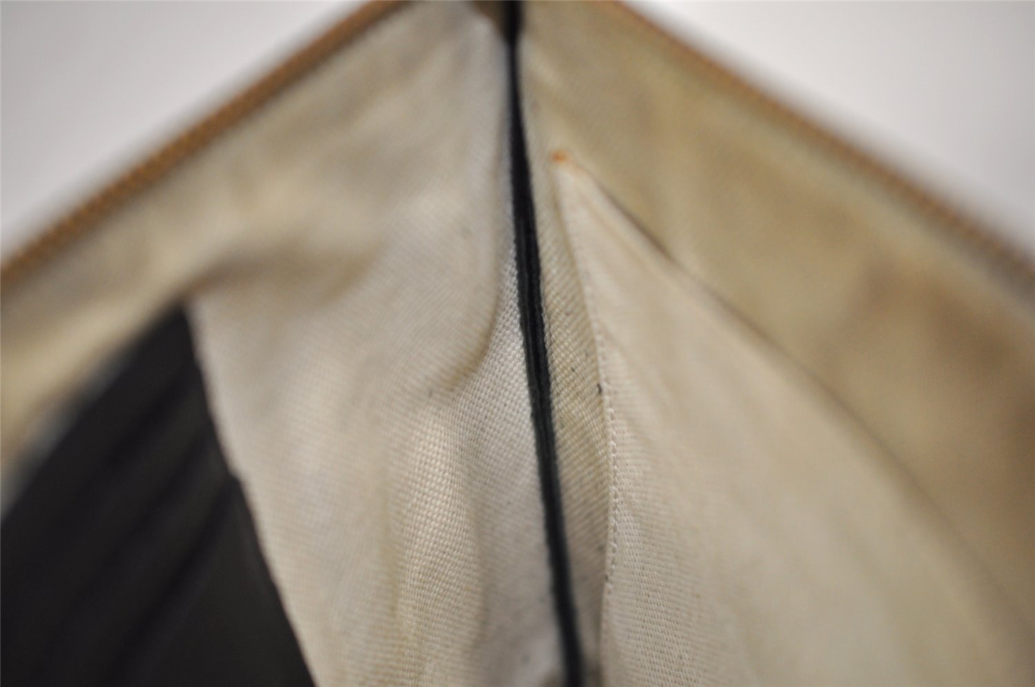 Authentic GUCCI GG Marmont Clutch Hand Bag Purse Leather 475317 Black 6609I