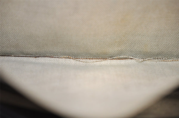 Authentic GUCCI GG Marmont Clutch Hand Bag Purse Leather 475317 Black 6609I