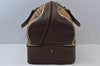 Authentic Burberrys Nova Check Canvas Leather Boston Hand Bag Beige 6609J