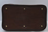 Authentic Burberrys Nova Check Canvas Leather Boston Hand Bag Beige 6609J