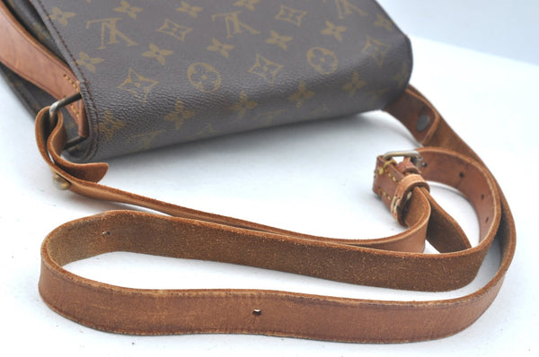 Authentic Louis Vuitton Monogram Cartouchiere MM Shoulder Bag Old Model 6610F